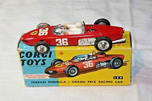 yzzr[@͌^ԁ@ԁ@[VOJ[ R[M[tF[corgi 154 ferrari f1, excellent etat dans boite dorigine