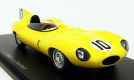 【送料無料】ホビー　模型車　車　レーシングカー スパークスケールジャガー＃ルマンspark 143 echelle resine s4388jaguar d 10 3rd le mans 1955jaune