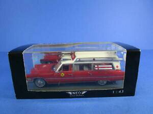 yzzr[@͌^ԁ@ԁ@[VOJ[ lIXP[fLfbN{bNXneo scale models cadillac samp;s ambulance fire rescue, 143, en parfait etat, dans sa boite