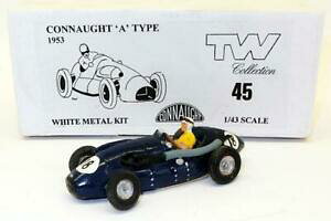【送料無料】ホビー 模型車 車 レーシングカー モデルスケールホワイトメタルモデルコンノートタイプカーレースtw models echelle 143 en metal blanc modele 45f1 1953 connaught un type voiture de course