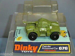 yzzr[@͌^ԁ@ԁ@[VOJ[ {bNXf_C[X^btdinky toys modele no 676 daimler armoured personnel car en parfait etat, dans sa boite