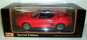 【送料無料】ホビー 模型車 車 レーシングカー フォードムスタングマッハmaisto 118 31815 ford mustang mach iii red