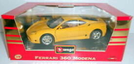 【送料無料】ホビー　模型車　車　レーシングカー タラフェラーリモデナburago 118 cod3368 ferrari 360 modena 1999jaune