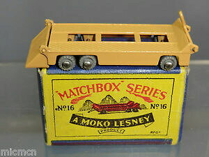 yzzr[@͌^ԁ@ԁ@[VOJ[ }b`Rfg[[{bNXmatchbox moko lesney model 16a transport remorque en parfait etat, dans sa boite