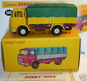 �y���������z�z�r�[�@�͌^�ԁ@�ԁ@���[�V���O�J�[ �{�b�N�X�g���b�N�A�g���Xdinky toys atlas camion berliet gak jaune bache verte ref 584 in box 143 neuf