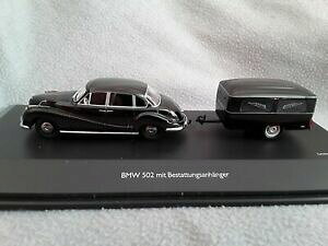 yzzr[@͌^ԁ@ԁ@[VOJ[ bmw 502 avec remorque de funerailles 143 schuco 450204500