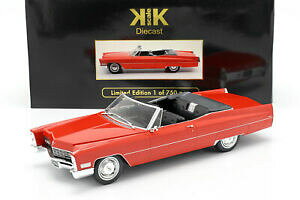 yzzr[@͌^ԁ@ԁ@[VOJ[ LfbNXP[cadillac deville convertible annee 1968 rouge 118 kkscale