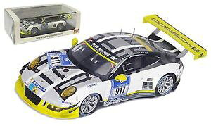 【送料無料】ホビー 模型車 車 レーシングカー スパークポルシェグアテマラ#hニュルブルクリンクスケールspark sg254 porsche 911 gt3 r 911 manthey 24 h nurburgring 2016echelle 143