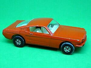 �y���������z�z�r�[�@�͌^�ԁ@�ԁ@���[�V���O�J�[ �}�b�`�t�H�[�h�}�X�^���O�r���e�[�W�I�����Wmatchbox lesney 8e ford mustang vintage orangerouge