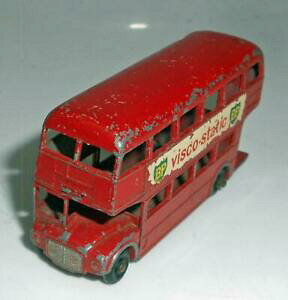 �y���������z�z�r�[�@�͌^�ԁ@�ԁ@���[�V���O�J�[ �r���e�[�W�}�b�`�o�Xovintage matchbox routemaster bus no 5 c
