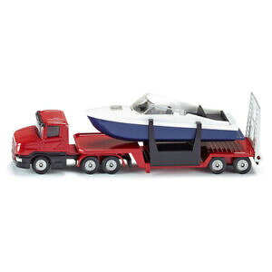 yzzr[@͌^ԁ@ԁ@[VOJ[ {[g[[_gbNsiku low loader camion avec bateau jouet vehicule 1613