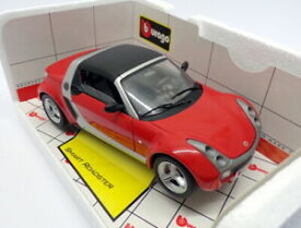 【送料無料】ホビー　模型車　車　レーシングカー スケールメルセデスベンツスマートロードスターburago 118 scale 34099 mercedes benz smart roadster red