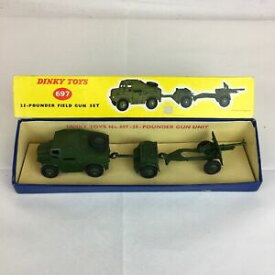【送料無料】ホビー　模型車　車　レーシングカー ボックスフィールドvintage cret dinky toys 25 pounder field set 697 boxed