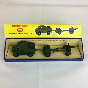 �y���������z�z�r�[�@�͌^�ԁ@�ԁ@���[�V���O�J�[ �{�b�N�X�t�B�[���hvintage cret dinky toys 25 pounder field set 697 boxed