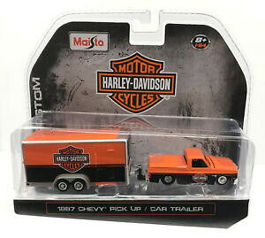 yzzr[@͌^ԁ@ԁ@[VOJ[ n[[_rbh\V{[Vo[hg[[V{[maisto harley davidson 87 chevy silverado amp; trailer 1987 chevrolet