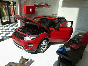 【送料無料】ホビー 模型車 車 レーシングカー レンジローバースケールミニチュアrouge pays range rover evoque welly 124 a lechelle miniature detaille