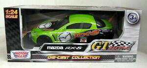 yzzr[@͌^ԁ@ԁ@[VOJ[ }c_NVbN^fmazda rx8 red rhd, classic metal model car, motormax 124