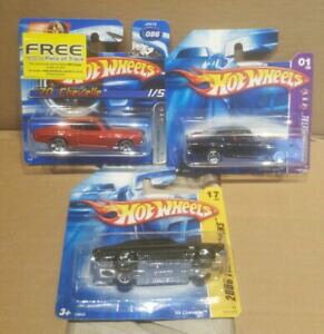 yzzr[@͌^ԁ@ԁ@[VOJ[ ob`J[hhotwheels 196970 chevelle lot de 3, comme neuf on card