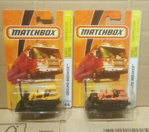 yzzr[@͌^ԁ@ԁ@[VOJ[ }b`A[Xu[JJ[hob`matchbox ground breaker lot de 2, comme neuf on card