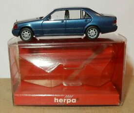 【送料無料】ホビー　模型車　車　レーシングカー ホメルセデスボックスherpa ho 187 mercedes 600 sel bleu fonce metal ref 3094 in box