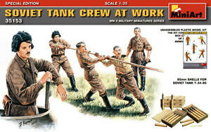�y���������z�z�r�[�@�͌^�ԁ@�ԁ@���[�V���O�J�[ �v���X�`�b�N�L�b�g�\���f��soviet tank crew at work figure plastic kit 135 model miniart
