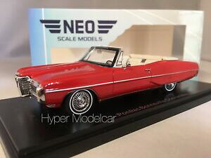 yzzr[@͌^ԁ@ԁ@[VOJ[ lIXP[f|eBAbN{lrbhneo scale model 143 pontiac bonneville convertibile 1968 red art 44114