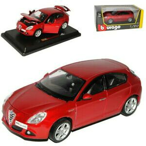 �y���������z�z�r�[�@�͌^�ԁ@�ԁ@���[�V���O�J�[ �A���t�@�����I�^�C�v�h�A�I�[�g���f��alfa romeo giulietta rouge 5 portes type 940 ab 2010 124 bburago modele auto a