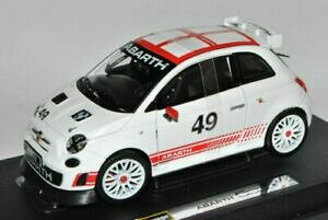 yzzr[@͌^ԁ@ԁ@[VOJ[ tBAbgkH[@AogRVJffiat nuova 500 abarth nr 49 blanc assetto corse ab 2007 124 bburago modele au