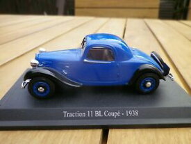 【送料無料】ホビー　模型車　車　レーシングカー ユニバーサルホビーシトロエントションカットuniversal hobbies citroen traction 11 bl coupe 1938 comme neuve sur socle 143