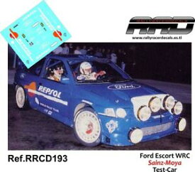 【送料無料】ホビー　模型車　車　レーシングカー デカールcフォードエスコートテストdecalcalca 143; ford escort wrc; sainzmoya; test car