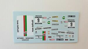 �y���������z�z�r�[�@�͌^�ԁ@�ԁ@���[�V���O�J�[ �f�J�[���t�H�[�h�G�X�R�[�g���z�[���Y�����[decal 143 ford escort rs 1600 9 c sclater m holmes rally rac 1971