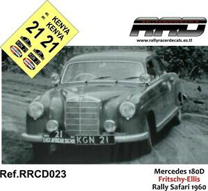 �y���������z�z�r�[�@�͌^�ԁ@�ԁ@���[�V���O�J�[ �f�J�[��c�����Z�f�X�T�t�@�������[decalcalca 143; mercedes 180d; rally safari 1960