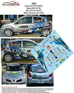 yzzr[@͌^ԁ@ԁ@[VOJ[ fJ[m[NIeJ[[decals 143 ref 2066 renault clio r3 ramoino rallye monte carlo 2020 wrc rally