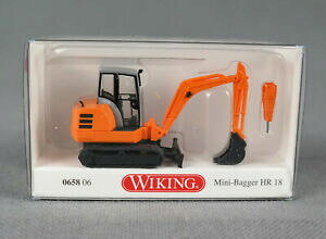 �y���������z�z�r�[�@�͌^�ԁ@�ԁ@���[�V���O�J�[ wiking 0658060658 06 h0, 187 minibagger hr 18 kommunalorange neuf