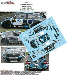 yzzr[@͌^ԁ@ԁ@[VOJ[ fJ[VR_t@rAtFifX[AeB[udecals 143 ref 1880 skoda fabia r5 fernandes rallye dantibes 2019