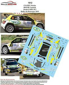 yzzr[@͌^ԁ@ԁ@[VOJ[ fJ[VR_t@rA[decals 143 ref 1912 skoda fabia r5 ciamin rallye du rouergue 2019
