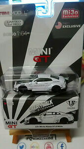 �y���������z�z�r�[�@�͌^�ԁ@�ԁ@���[�V���O�J�[ �~�j�z���C�gmini gt libertywalk work nissan gtr white n45