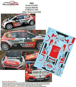 yzzr[@͌^ԁ@ԁ@[VOJ[ fJ[VgGeJ[[decals 143 ref 2061 citroen c3 r5 ciamin rallye monte carlo 2020 wrc rally