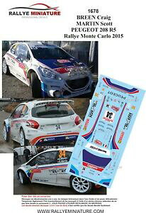 yzzr[@͌^ԁ@ԁ@[VOJ[ fJ[vW[eJ[[decals 143 ref 1678 peugeot 208 r5 breen rallye monte carlo 2015 rally wrc