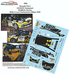 yzzr[@͌^ԁ@ԁ@[VOJ[ fJ[m[NIdecals 143 ref 1620 renault clio r3t guigou rallye lyon charbonnieres 2018