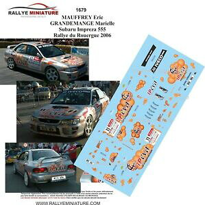 �y���������z�z�r�[�@�͌^�ԁ@�ԁ@���[�V���O�J�[ �f�J�[���X�o�������[�C���v���b�T�����[decals 143 ref 1679 subaru impreza wrx mauffrey rallye du rouergue 2006 rally