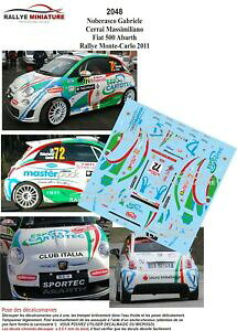 yzzr[@͌^ԁ@ԁ@[VOJ[ fJ[tBAbgAogeJ[[decals 143 ref 2048 fiat abarth 500 noberasco rallye monte carlo 2011 irc rally