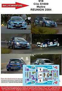 yzzr[@͌^ԁ@ԁ@[VOJ[ fJ[m[NI^[}X^[[[decals 143 ref 0918 renault clio s1600 maitre tour reunion 2004 rallye rally