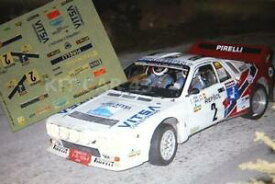 【送料無料】ホビー　模型車　車　レーシングカー デカールcランチアポンスラリーナジローナdecal calca 143 lancia 037 j pons rally gerona girona 1984