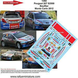 yzzr[@͌^ԁ@ԁ@[VOJ[ fJ[vW[eJ[[decals 143 ref 1360 peugeot 207 s2000 bouffier rallye monte carlo 2012 rally