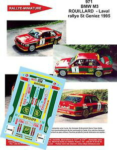 yzzr[@͌^ԁ@ԁ@[VOJ[ fJ[[T[decals 143 ref 0971 bmw m3 e30 rouillard rallye saint geniez 1995 rally