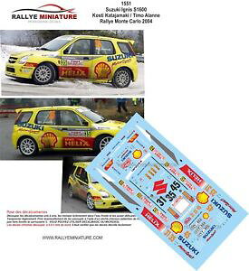 yzzr[@͌^ԁ@ԁ@[VOJ[ fJ[XYLeJ[[decals 143 ref 1551 suzuki ignis s1600 katajamaki rallye monte carlo 2004 rally
