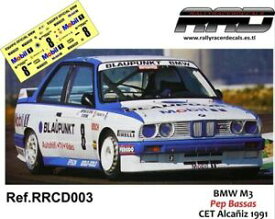 【送料無料】ホビー　模型車　車　レーシングカー デカールcndecalcalca 143; bmw m3; bassas; cet alcaniz 1991