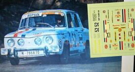 【送料無料】ホビー　模型車　車　レーシングカー デカールcルノーレプソルラリーレースdecal calca 143 renault 8 ts escuderia repsol jg rasilla rally race 1971
