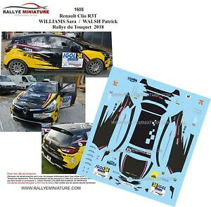yzzr[@͌^ԁ@ԁ@[VOJ[ fJ[m[gDP[NI[EBAYdecals 143 ref 1608 renault clio r3 williams rallye du touquet 2018 rally
